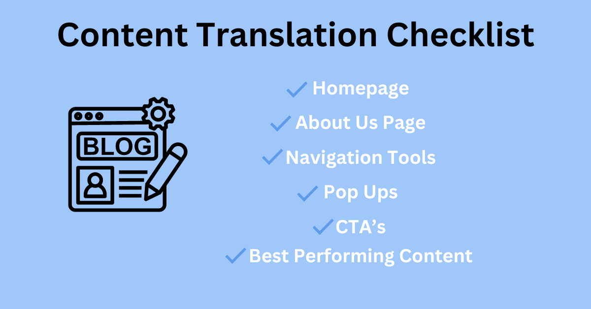Content Translation Checklist